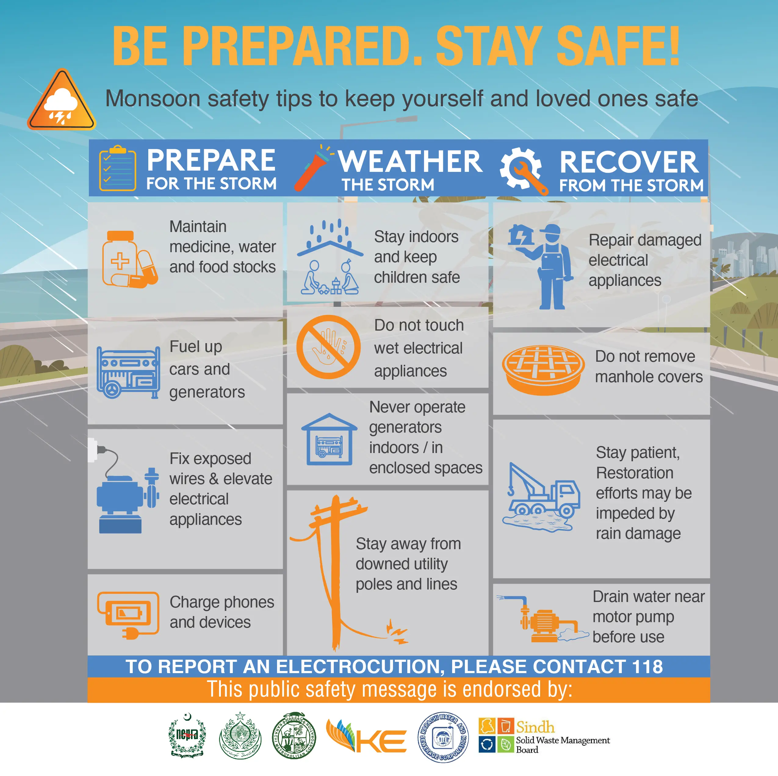 monsoon safety tips english